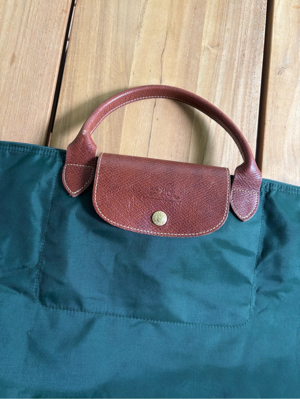 LONGCHAMP Large Le Pliage Original Travel Bag Green - Picture 3 of 12